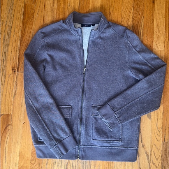 Marc Anthony Gray Zip-Up Sweater - Picture 3 of 7